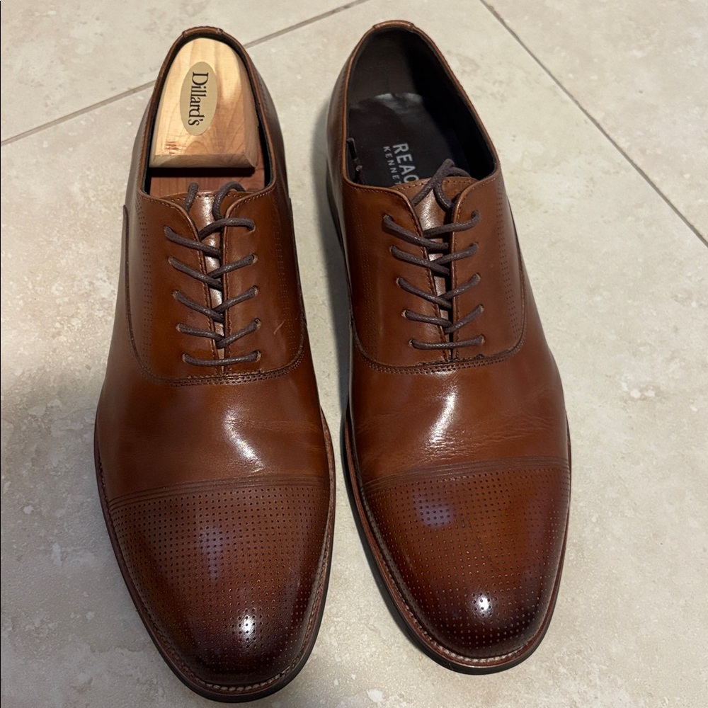 Kenneth Cole Reaction Brown Leather Shoes